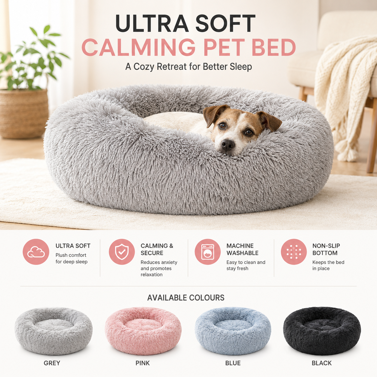 Washable Pillow Bed