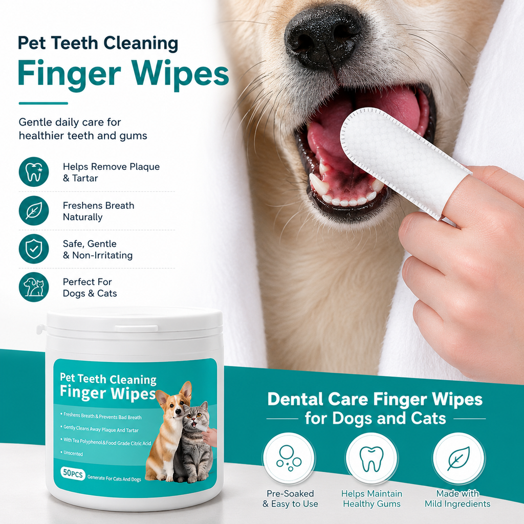 Pet Teeth Cleaning Wipes