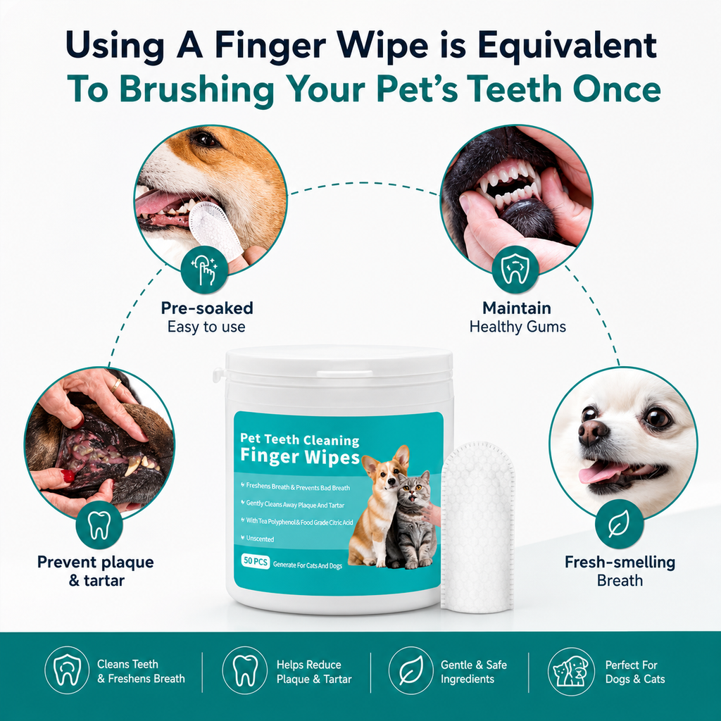 Pet Teeth Cleaning Wipes