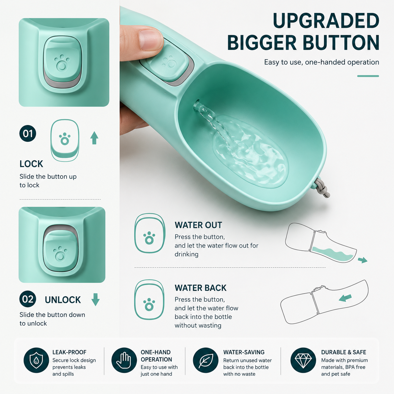 Portable Pet Water Bottle
