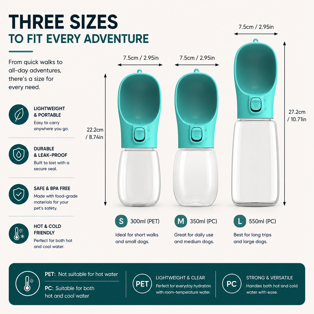 Portable Pet Water Bottle