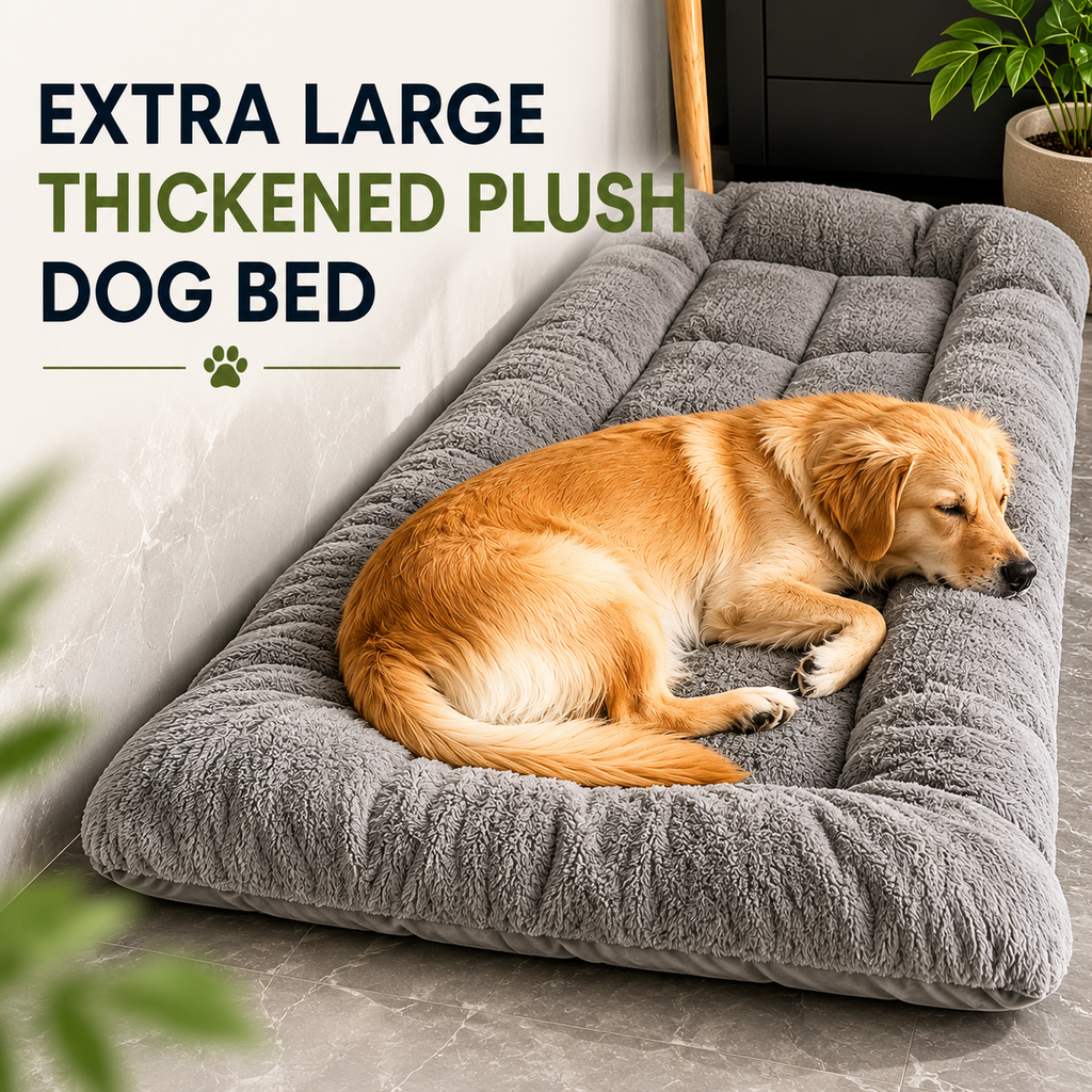 Extra Large Thickened Plush Dog Bed